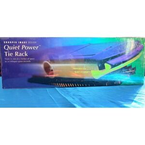Sharper Image Quiet Power Motorized Tie Rack SI614 Holds 72 Ties New